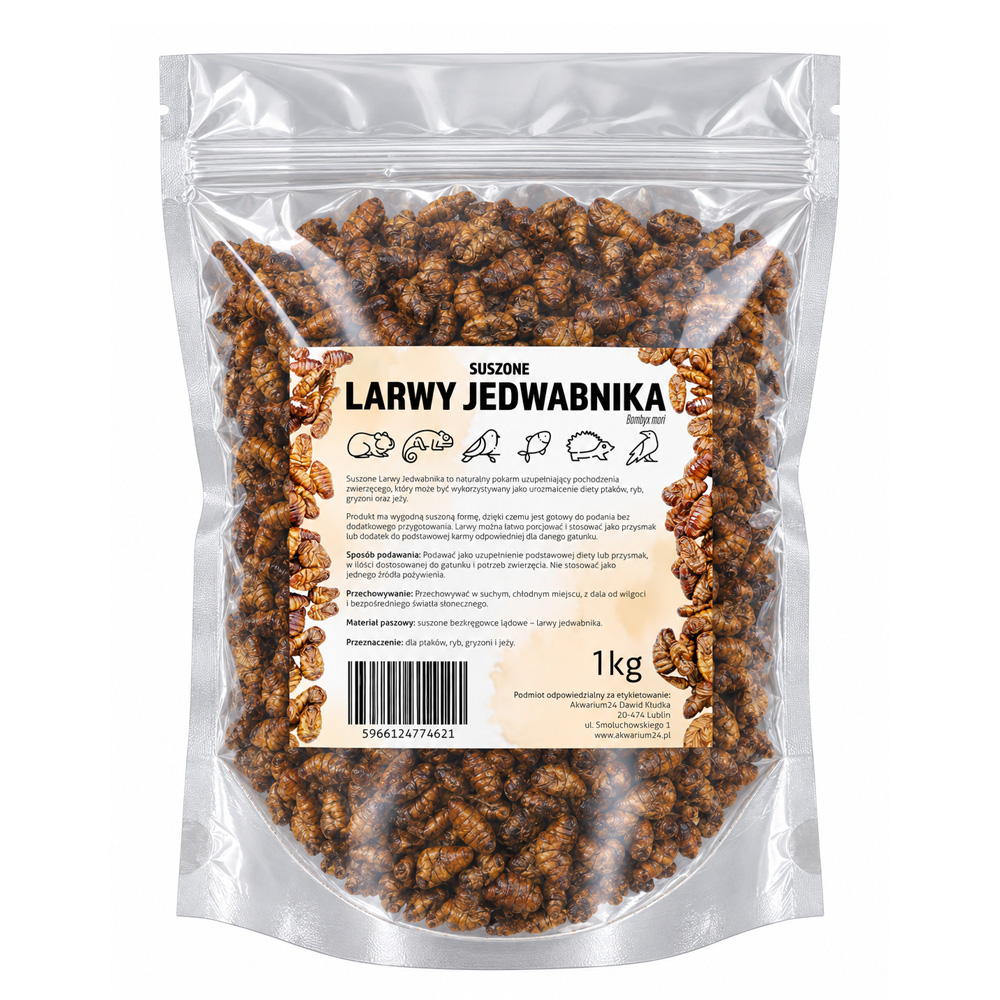 Suszony Mix Zimowy dla Dzikich Ptaków 3x1kg Mącznik Jedwabnik Hermetia